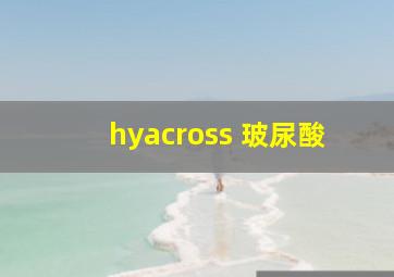 hyacross 玻尿酸